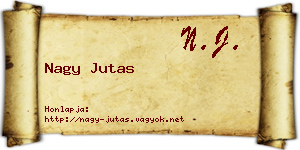 Nagy Jutas névjegykártya